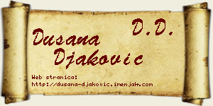 Dušana Đaković vizit kartica